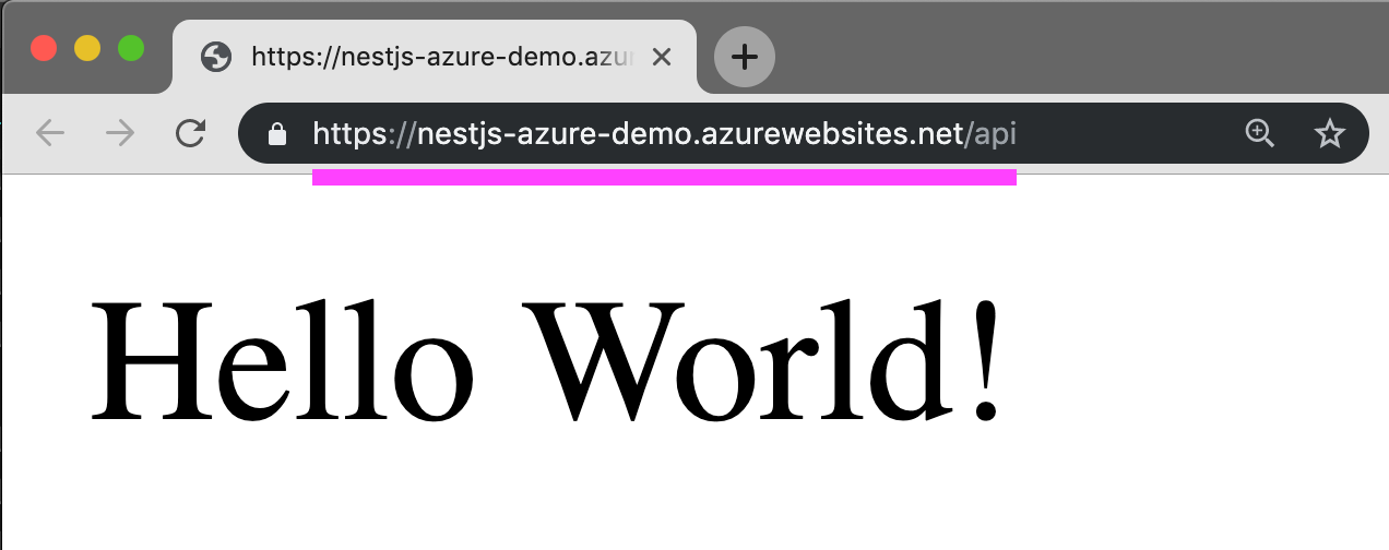 Deploy NestJS to Azure Function live demo